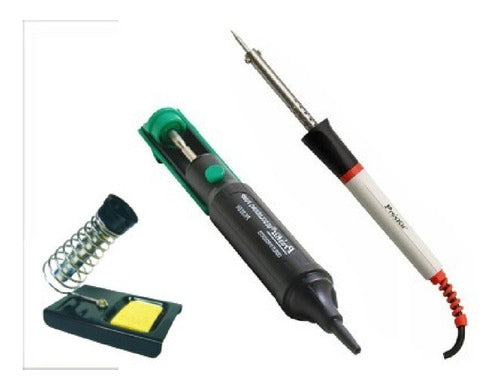 Pro'sKit Soldering Kit 40W + Desoldering Tool + Stand 0