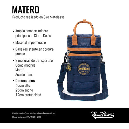 Eva Rain Matero Backpack Blue Portable Termo Eva Rain® 2