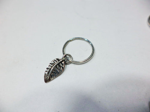 Custom Silver Feather Piercing 2 1