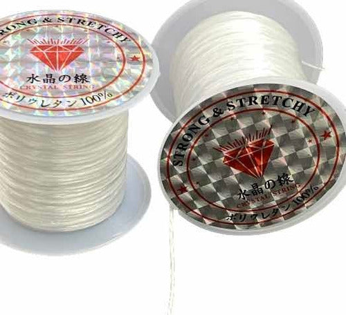 Elastic Crystal Thread Bracelet Making Cord, 6 Rolls by Gatuvia 0