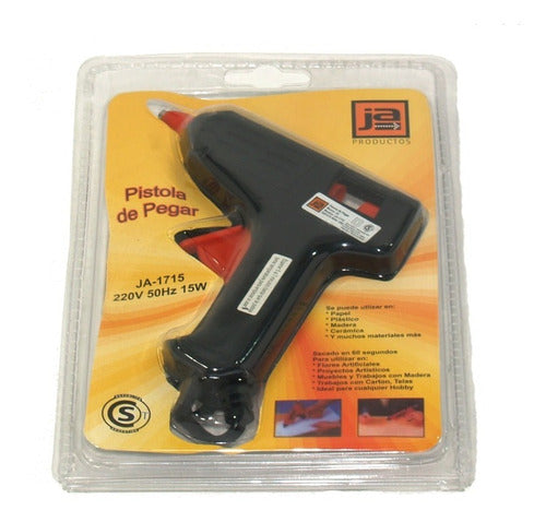 Pistola De Pegar 15w 220v Calor Barritas Silicona Tela Arte 1