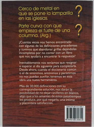 Diccionario Para Resolver Grillas - Edgardo Otero - Usado 1