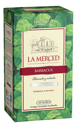 La Merced Yerba Mate Barbacua 500g C/ Palo Original 1