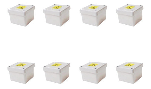 Pack X8 Caja Estanco Taad 75x75x55 Mm Bajo Techo 0