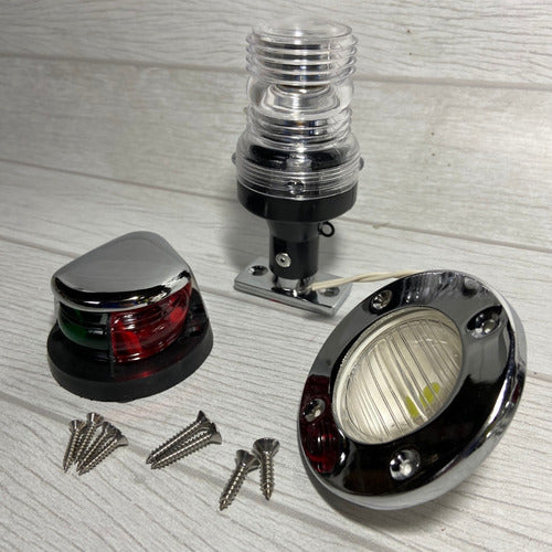 Marine Premium Navigation Lights Combo #8 Bow Stern Top 1