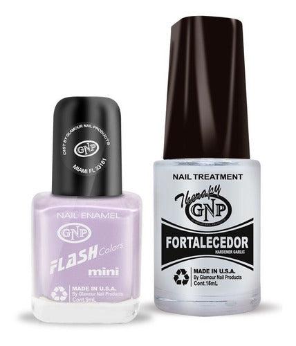 Fortalecedor De Ajo Y Esmalte Gnp 9ml Nro.1 Color Lila 0