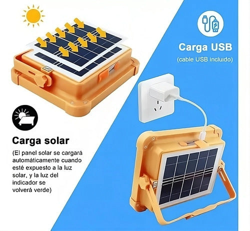 Reflector Led - Power Bank- Casa - Solar Emergencia Taller 2