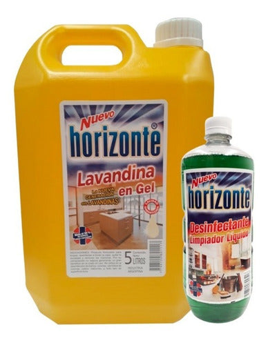 Horizonte Lavandina Gel Triple Acción X 5 L - Desengrasa-Desinfecta 0