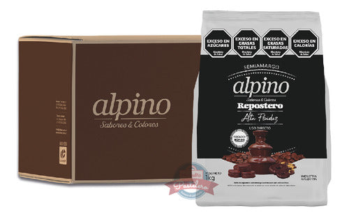 Baño De Repostería Semiamargo Alta Fluidez 6x1kg Alpino 0