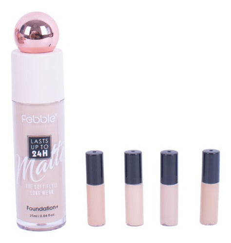 Febble High Coverage Matte Foundation Light Tones 1