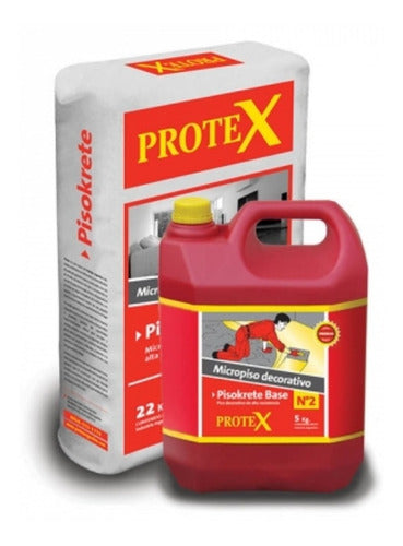 Protex Pisokrete Base Gris Cemento - Base Para Micropiso Cementicio 0