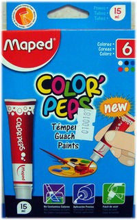 Maped Color Peps Tempera 15 Millimeters X 6 Colors 0