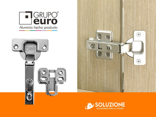 Grupo Euro Soft-Close Hinge 35mm Codo 0 Pack of 2 Units 7