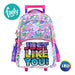 Footy 18-Inch Backpack with Cart, LED Lights, and Sequins 5