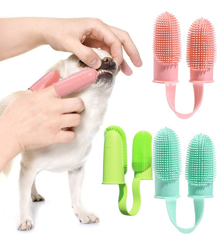 EVEREST.UY Silicone Double Dog Toothbrush with Case© 0