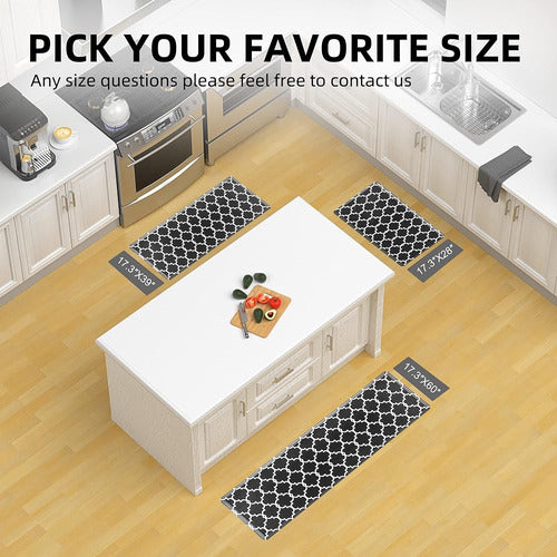 KOKHUB Kitchen Rug, Waterproof Kitchen Mat 2