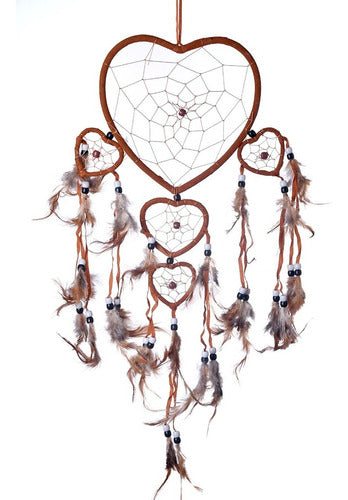 Handcrafted Large Dreamcatcher Feathers Artisanal Wind Chime 8