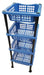 Gondola Multifunctional Resistant Plastic Organizer with 4 Shelves 0