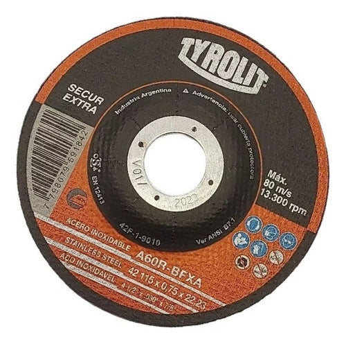 Tyrolit Metal Cutting Disc 115mm x 0.75mm x 1u Iron 1