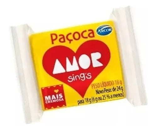 Paçoca Amor Sing's 18g C/30 Unidades - Arcor - A Original! 2