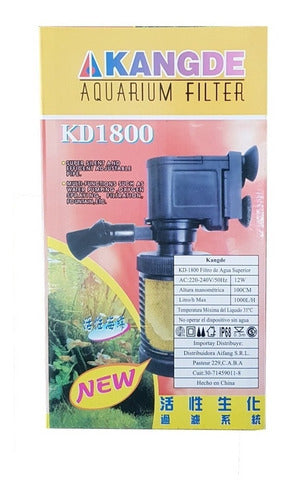 Filtro Interno Silencioso Potente Peceras Acuarios Kd 1800 5