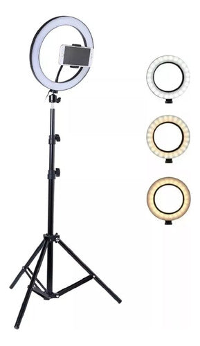 World Tech Flexible LED Light Ring 2.2m with Tripod 3 Levels 2