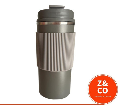 Stainless Steel Coffee Thermal Mug with Vacuum Chamber and Hermetic Lid 500ml 47