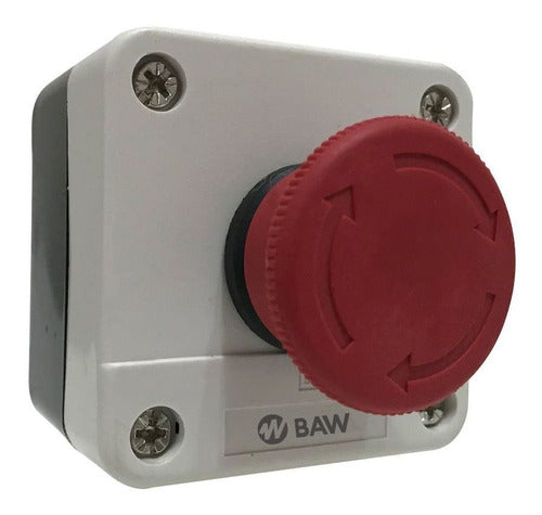 Emergency Pushbutton with Unlocking Twist NC Plastic Box by BAW 0
