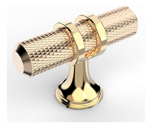 Coinkoly 10 Pack Gold Knurled Cabinet Knobs 0