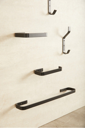 B+W Toallero Barral Recto Accesorio De Baño 45cm. Toalla Fr4040 3