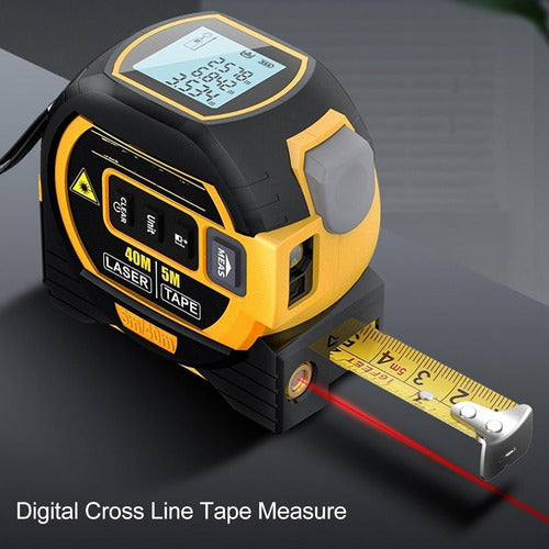 Cinta Metrica Digital Medidor Laser Lcd Herramienta Medicion 2