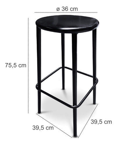 Careva Steel Tolix High Stool 2