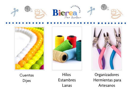 Tiras De Perlas X 5 Und Colores Varios Para Pulseras Y Bijou 4