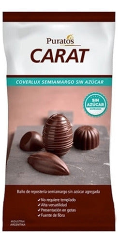 Chocolate Sin Azucar Carat 800 Grs Mundo Kanata 0