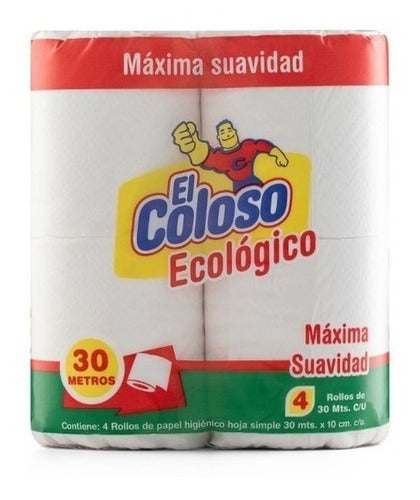 El Coloso Toilet Paper 48u Simple Sheet 0