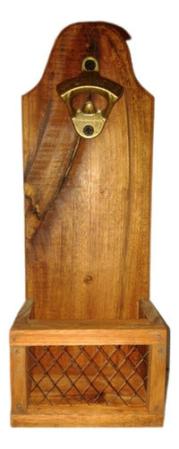 Fusion Wooden Wall Mounted Bottle Opener 0