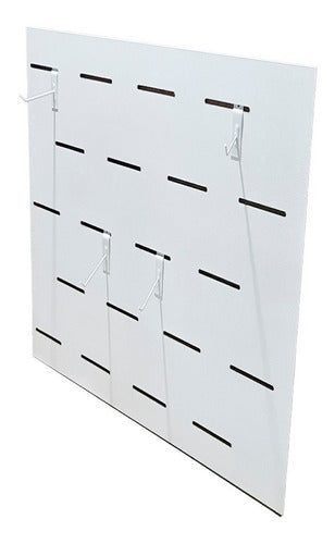 MJ Maderas Panel Ranurado Qatari 90x60 - Nuevo Modelo Ofertón - Blanco 3