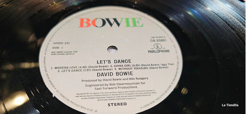 David Bowie Let's Dance Lp Vinilo Insert Argentina Muy Bueno 2