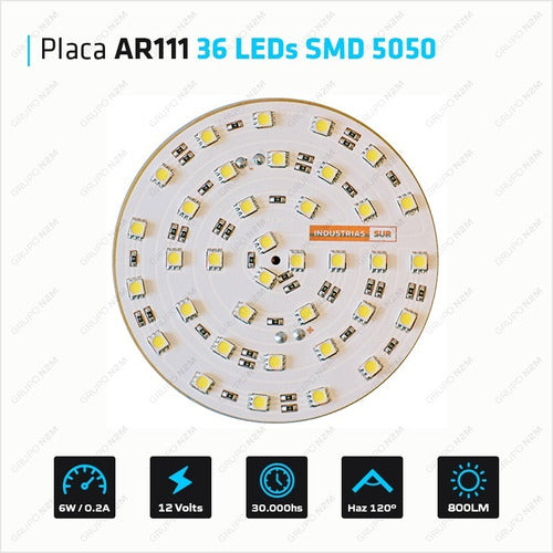 LED SMD 5050 36-Light Plaque Pool Light Replacement 21