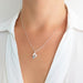 925 Silver Initial Letter Necklace 27