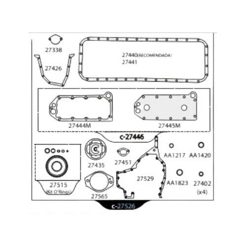 Juego De Juntas Cummins 5.9 L - 27526 - Linea Pesada 2