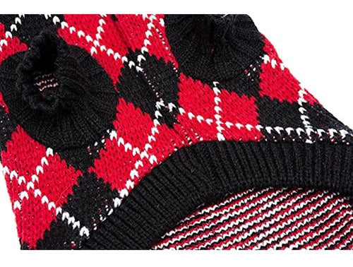 Kooltail Dog Argyle Sweater Crochet for Puppies and Kittens 3