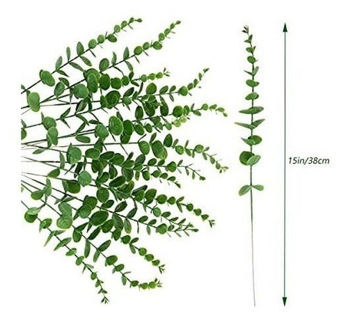 Joiba Artificial Eucalyptus Stems x15 U. Green 1