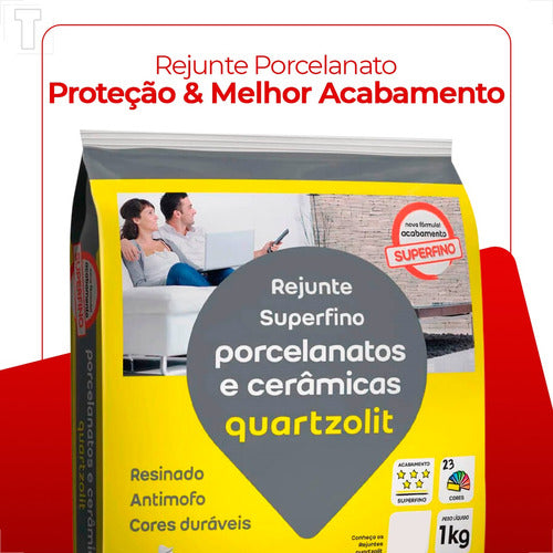 Rejunte Quartzolit 1kg Porcelanato Cortiça 7