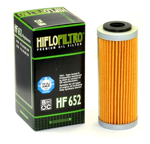 Filtro Aceite Hiflo Ktm Sxf 250 350 450 400 Hf652  Rp 0