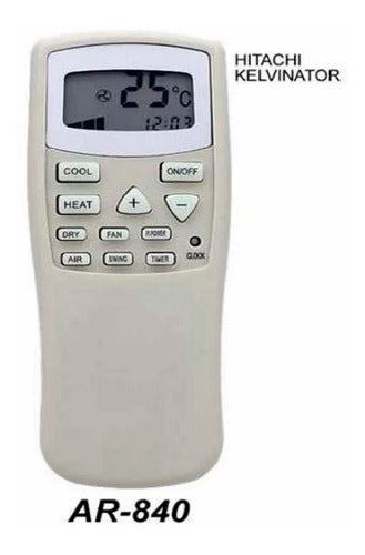 Hitachi Air Conditioner Remote Control - Split Model AR840 1