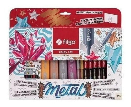 Filgo Set Enjoy Metal 23 Pieces Metalized 0