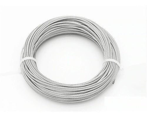 TF 200 Mts Rollo De Cable Acero Galvanizado 3mm 6x7+1 1