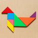 Wooden 7-Piece Tangram Puzzle Educational Geometry Toy 5