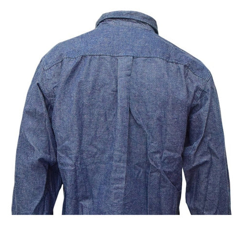 Ombu Classic Reinforced Work Jean Shirt with Pockets 3